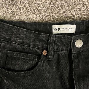 Zara Women's High Rise Black Jeans